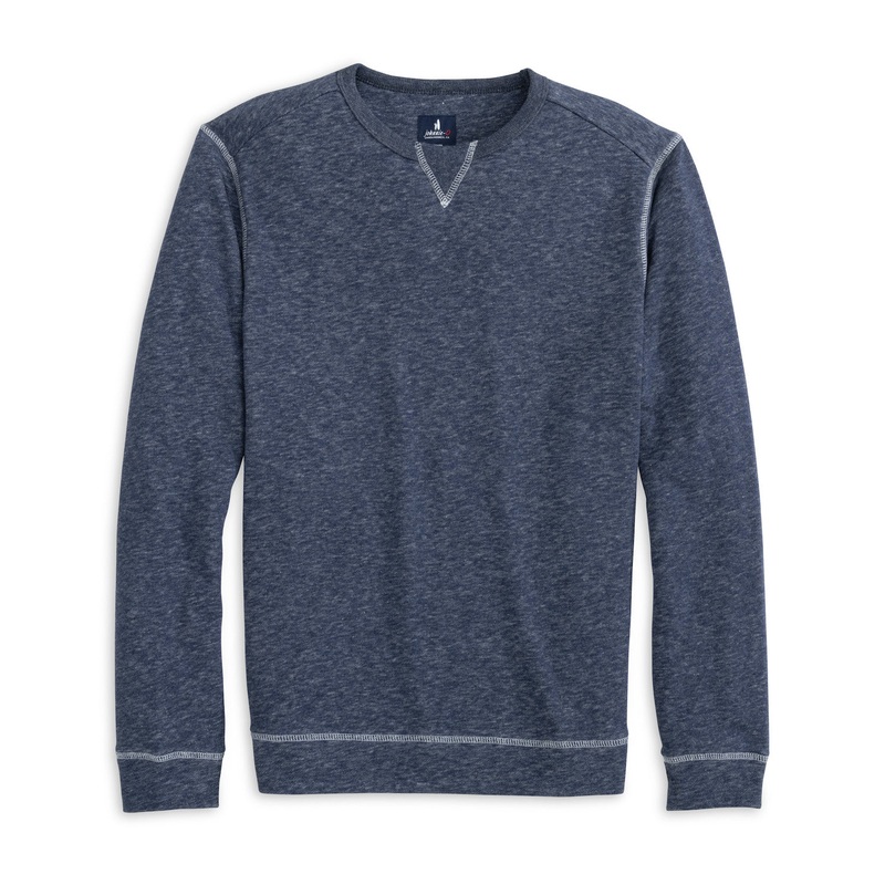 Johnnie-O Men’s Nathan Cotton Crewneck Sweatshirt Wake Small
