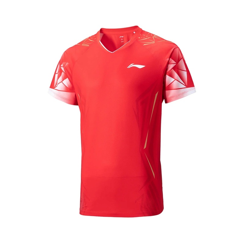 Li-Ning Badminton Competition T-Shirt Unisex – Red Chinese Red S