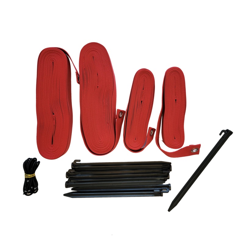 Max Beach Tennis (MBT) Red Court Boundary Lines & Stakes