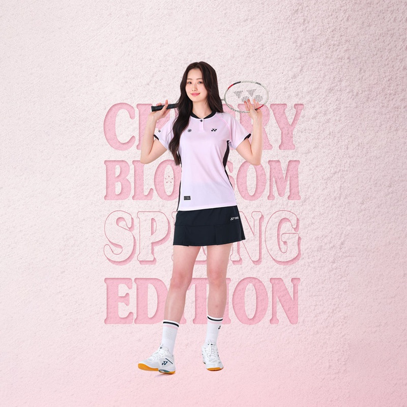 YONEX WOMEN’S T-SHIRTS 252TS004F (2025 Cherry Blossom Edition) PINK 85(XS)