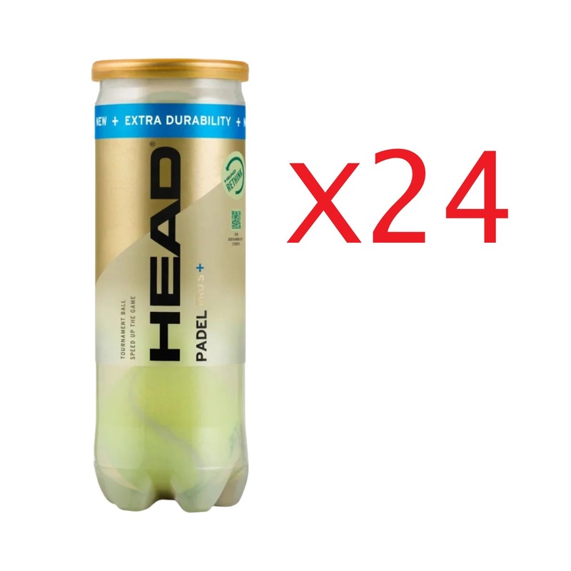 24 CANS HEAD PRO S+ 3 PADEL BALLS BOX (24x CAN)