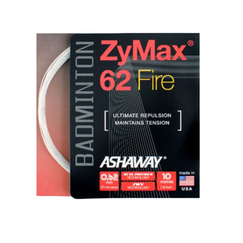 Ashaway ZyMax 62 Fire String (10m Set) White White 10m Set