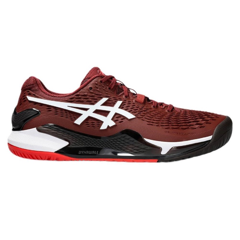 Asics Gel Resolution 9 Men’s Tennis Shoe (Red/White)
