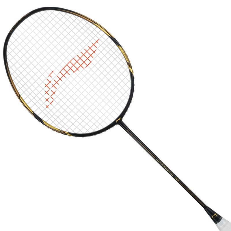 LI-NING Windstorm 78+ Badminton Racket – Power and Precision Black/Gold