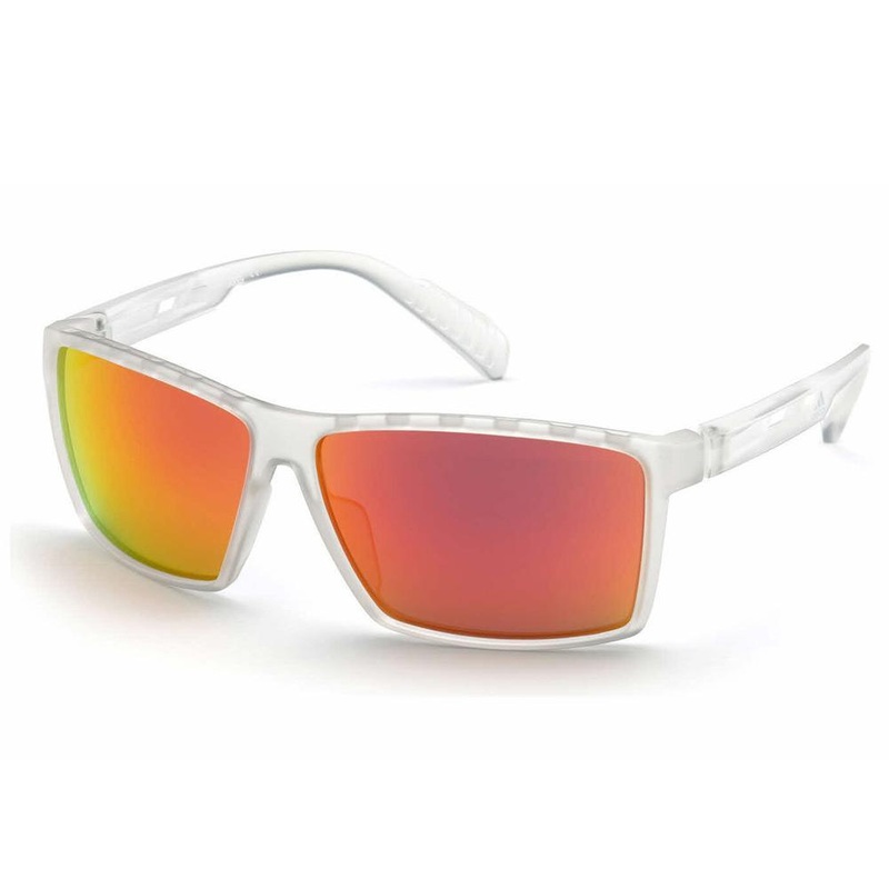 Men`s Active Mirror Sunglasses Crystal and Brown