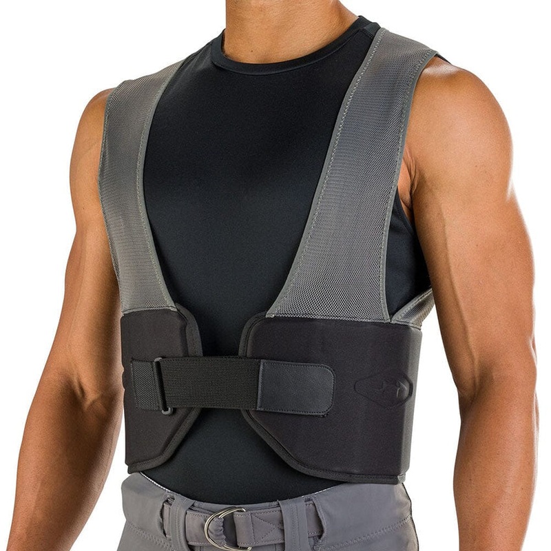 Shock Doctor Youth Showtime Football Rib Vest Black Youth Small