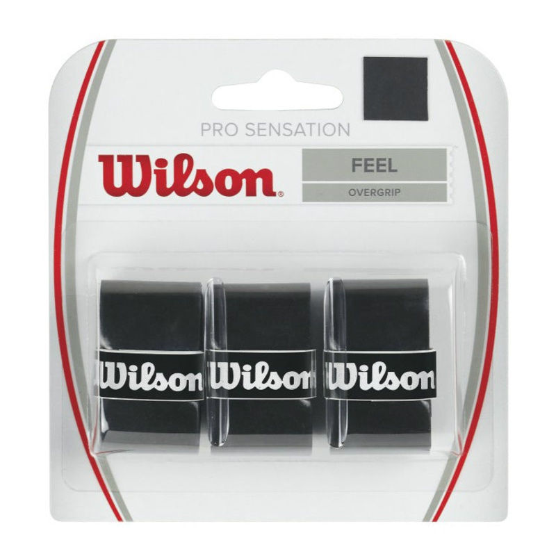 Wilson Pro Sensation Overgrip 3 Pack (Black)