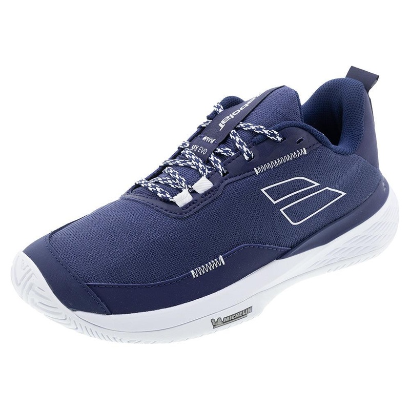 Men`s SFX Evo Tennis Shoes Dark Blue and White
