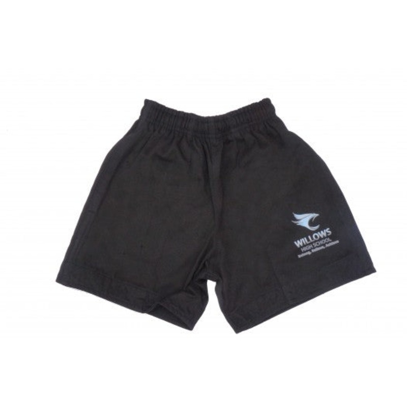 Willows High School Rugby Short BLACK 22/24 BLACK