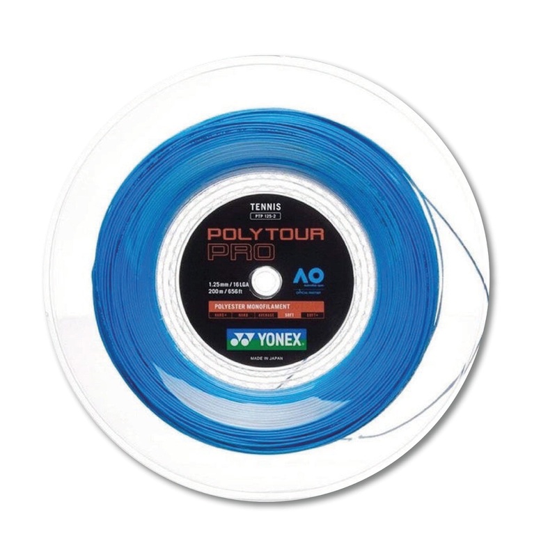 Yonex Polytour Pro Tennis String – Reel 16g/1.30mm Blue