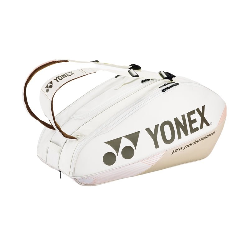 YONEX Pro Racquet Bag (9 pcs) for Badminton & Tennis  BA92429 Sand Beige