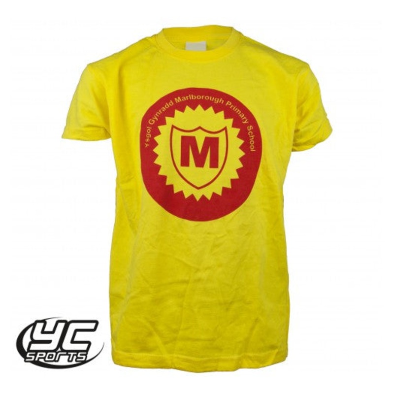 Marlborough Primary School PE T-Shirt 3/4 YELLOW
