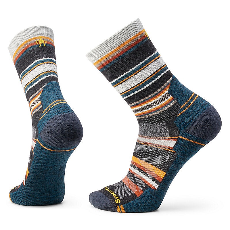 Smartwool Hike Light Cushion Panorama Crew Socks Deep Navy-092 Medium