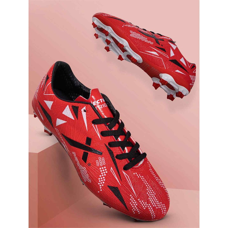 Vector X Trigger Football Shoe/Studs | KIBI Sports 6 UK White-Red