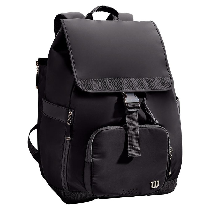 Women’s Fold Over Tennis Backpack Black