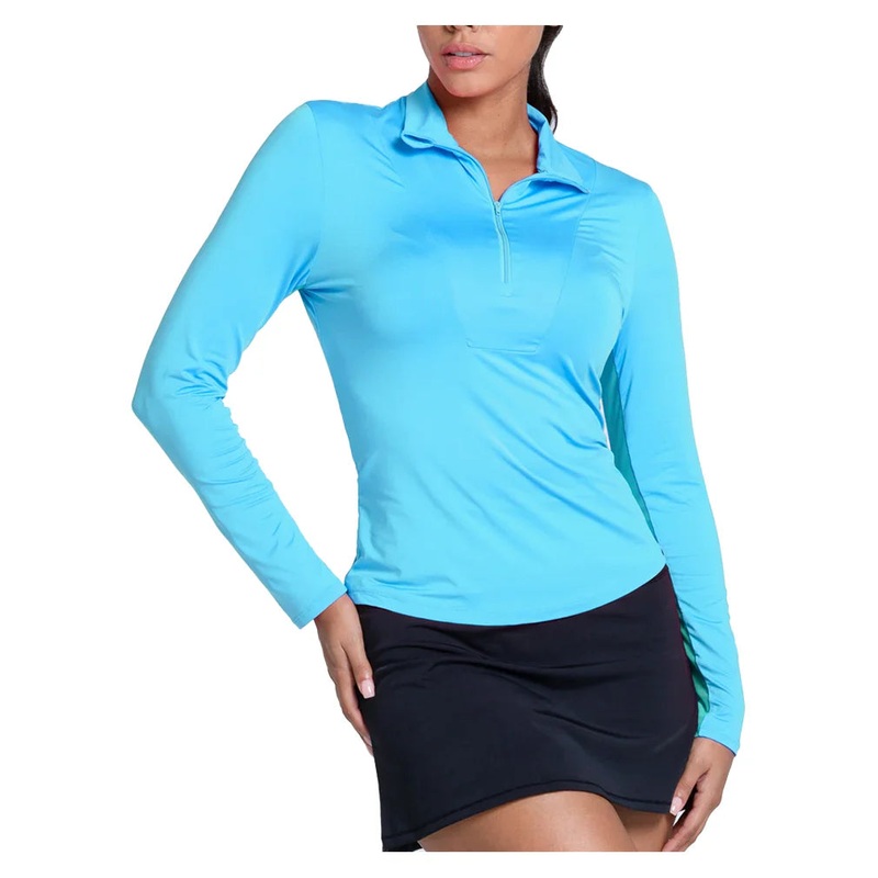 Women’s LUV Free Play Zip Long Sleeve Tennis Top Parrot