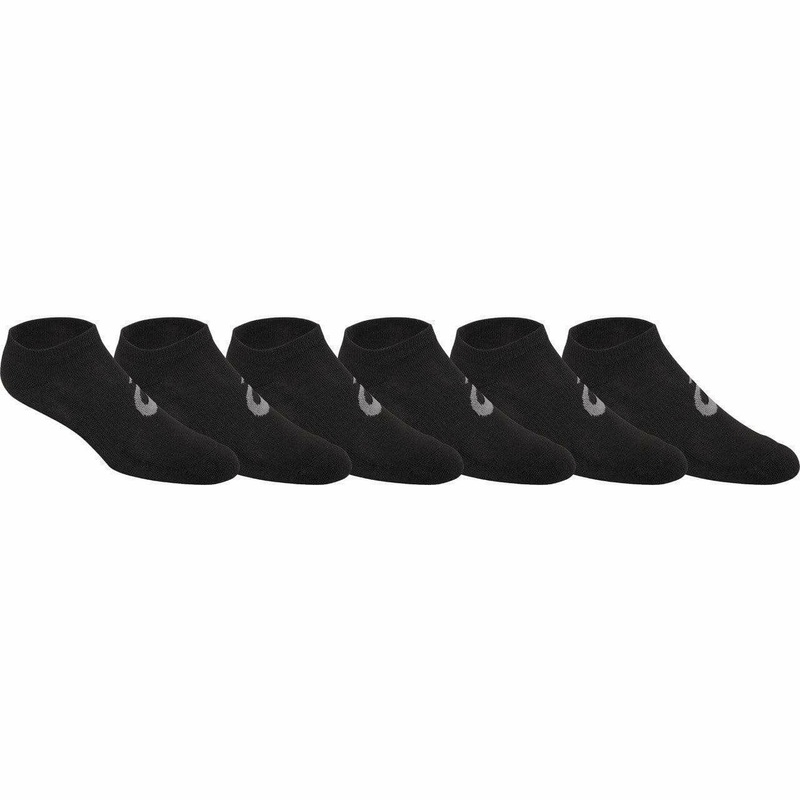 Asics Invasion No Show Socks (6 Pairs) Small Black