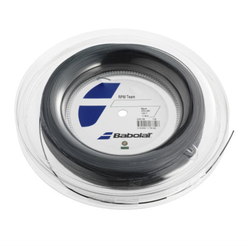 Babolat RPM Team 16/1.30 Tennis String Reel (Black)