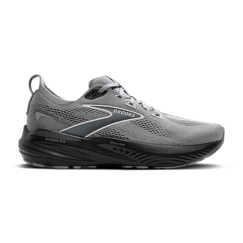 Brooks Men’s Glycerin GTS 22 Primer Gray/Ebony/Bluewash-078 7.5 Medium-D