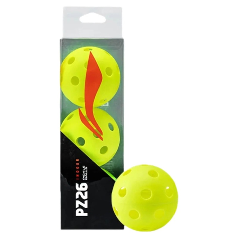Li-Ning PZ26 Pickleball Indoor Balls 3Pack – Yellow Yellow One Size