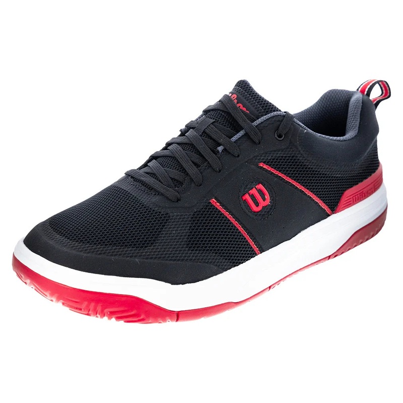 Men`s Pickle Pro Pickleball Shoes Black and Infrared