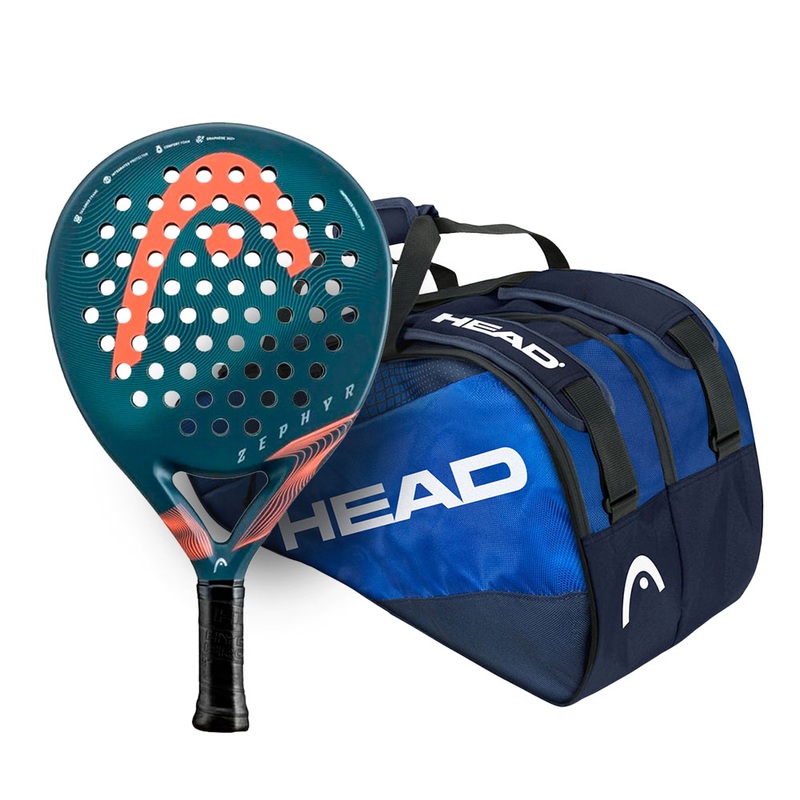 Pala HEAD ZEPHYR 2023 Graphene 360 + Paletero HEAD TEAM Padel Bag L Navy