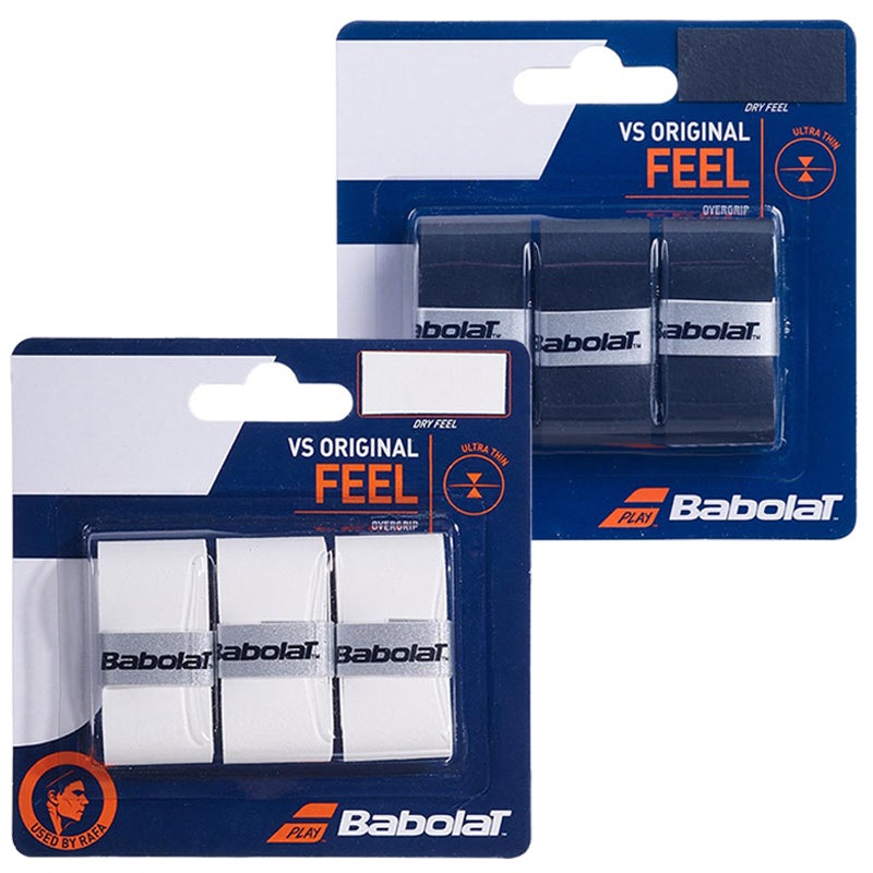Babolat VS Original Tennis Overgrip 3 Pack White Black