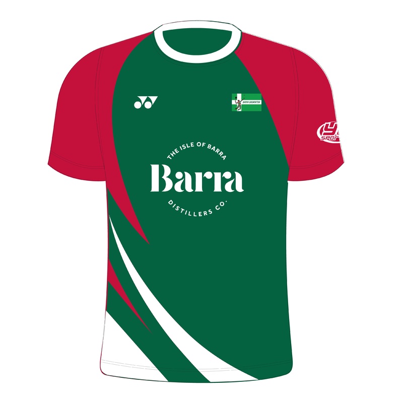Barra Badminton T004 Beast Crew Neck T-Shirt Women XS Forest/Red