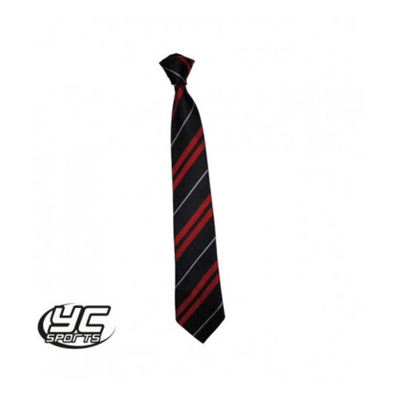 Cardiff High School Tie 45 BLA/RED/WHI