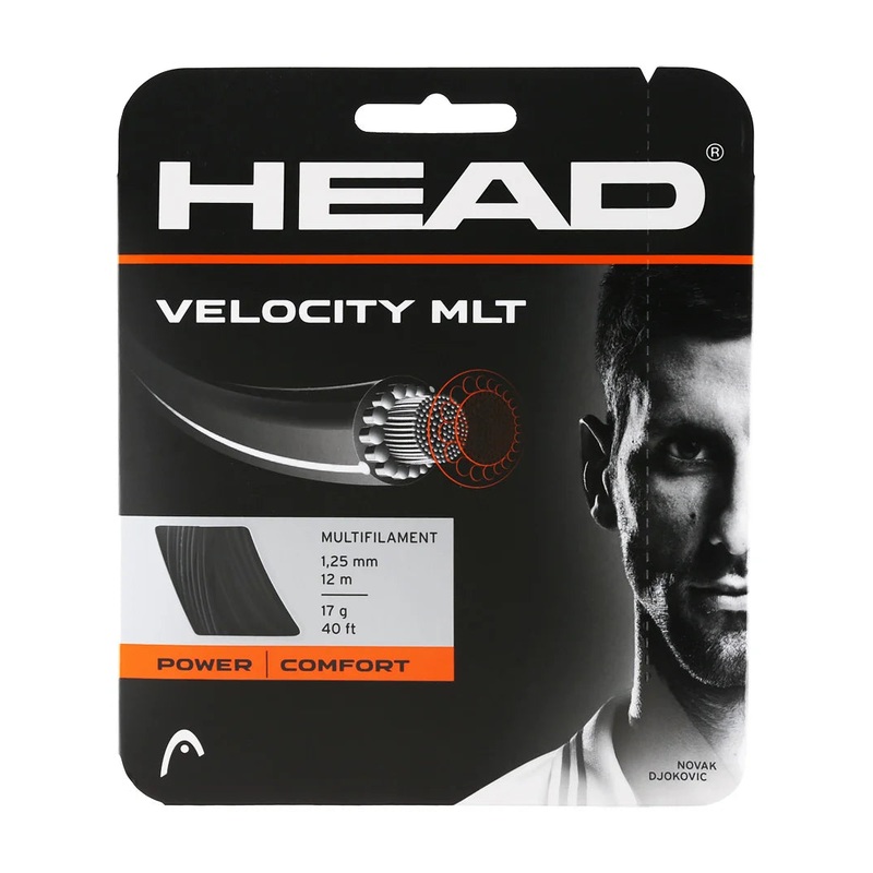 Head Velocity MLT 1.25/17G Tennis String – Pack Yellow