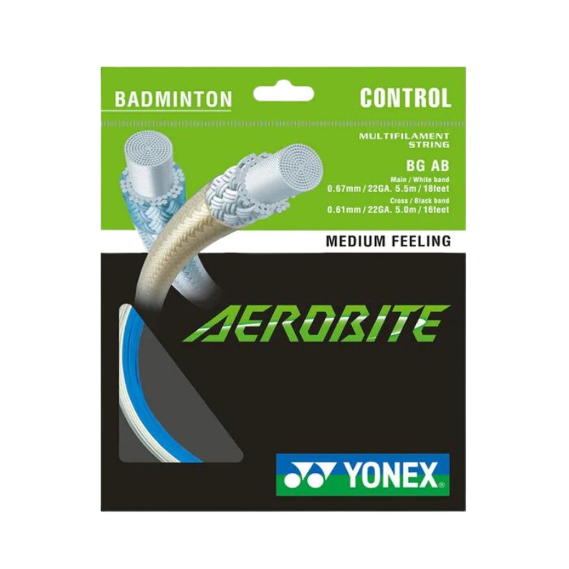 Yonex Aerobite String (10m Set) White/Blue White/Blue 10m Set