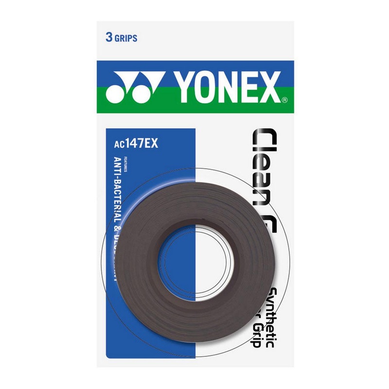 Yonex Clean Grap AC147EX (3 Pieces) Black 3 Pieces