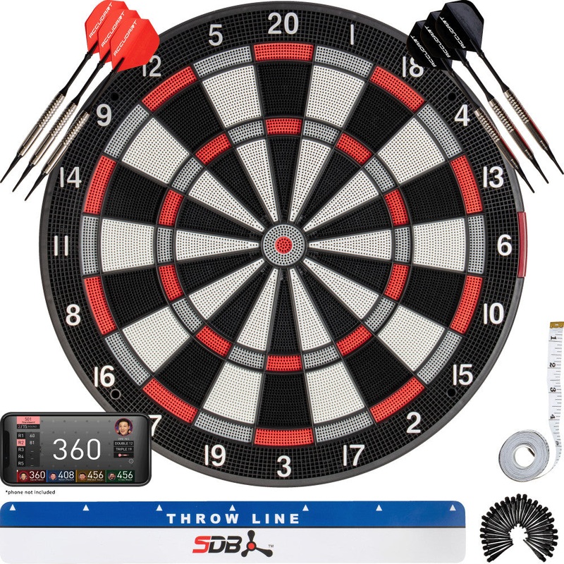 SDB 1.0 Soft Tip Smart Electronic Dartboard with Online Game Play