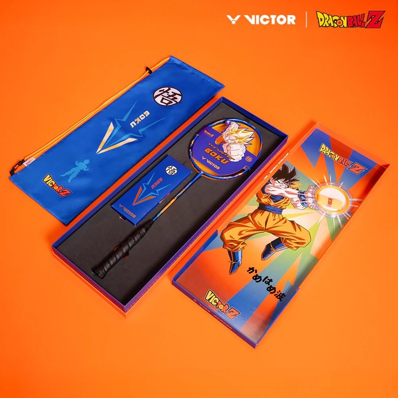 VICTOR x Dragon Ball Z Badminton Racquet Gift Box (TK-GOKU-GB) 4U/G6  Unstrung & Free Grip 4U (83g) / G6