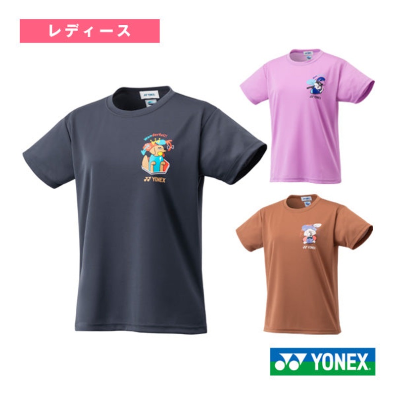 YONEX Womens Dry T-Shirt 16796Y Charcoal (075) S