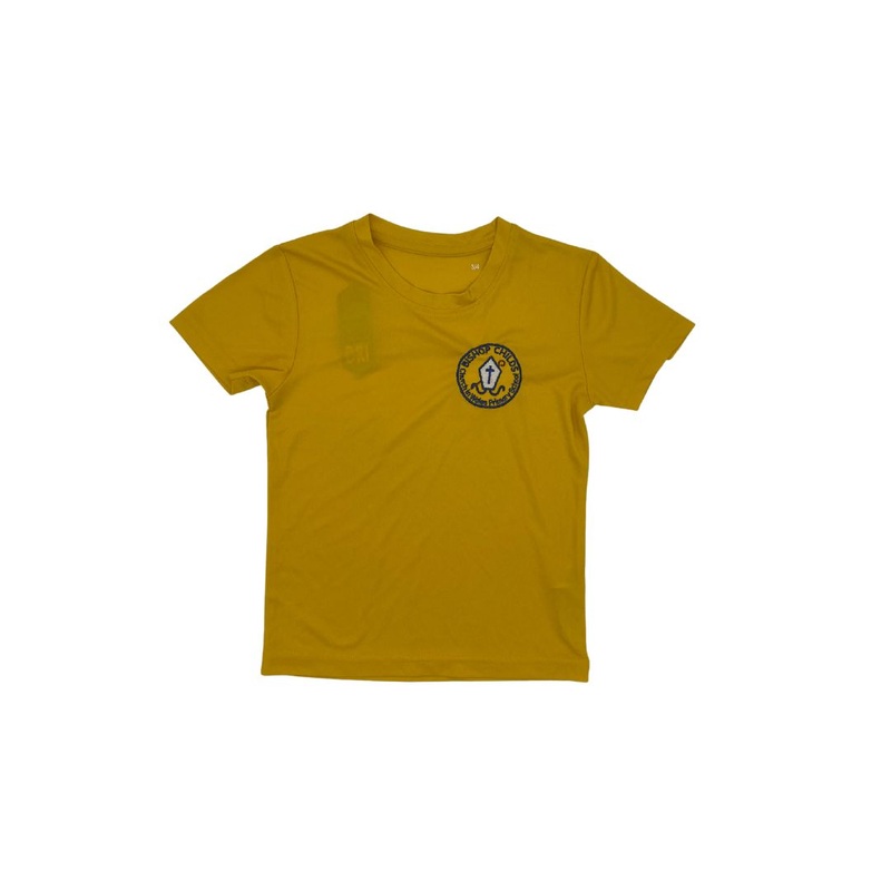 Bishop Child’s Church In Wales Primary School PE T Shirt 3/4 YELLOW