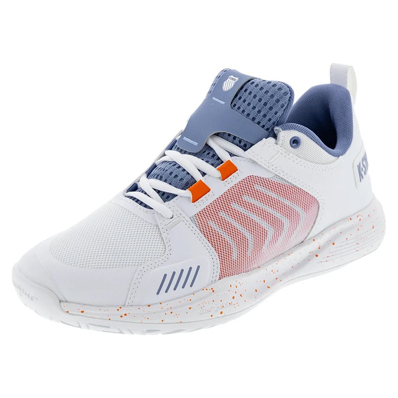 Men`s Ultrashot Team Tennis Shoes White and Infinity