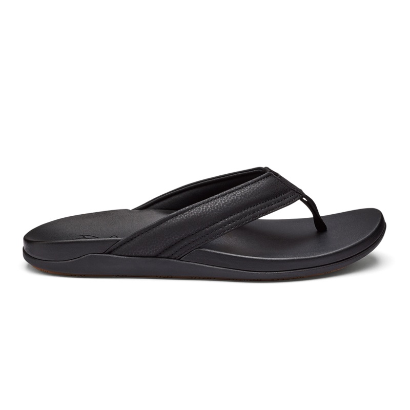 Olukai Mens Maha Black/Black 8
