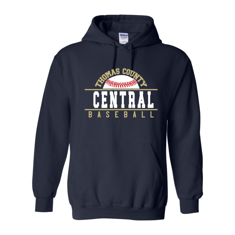 Thomas County Central Baseball Navy Hoodie