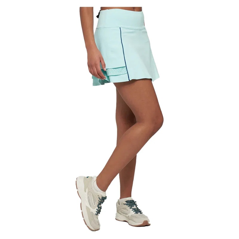 Women`s Elite Down The Line 13 Inch Tennis Skort Sea Crystal and Dragonfly