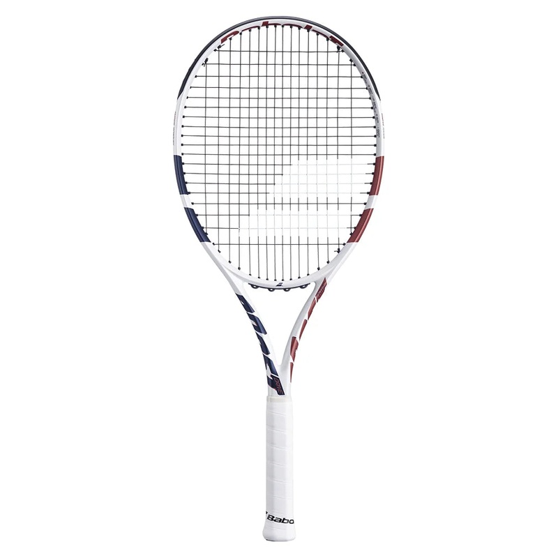 Boost Drive Prestrung Tennis Racquet White and Blue