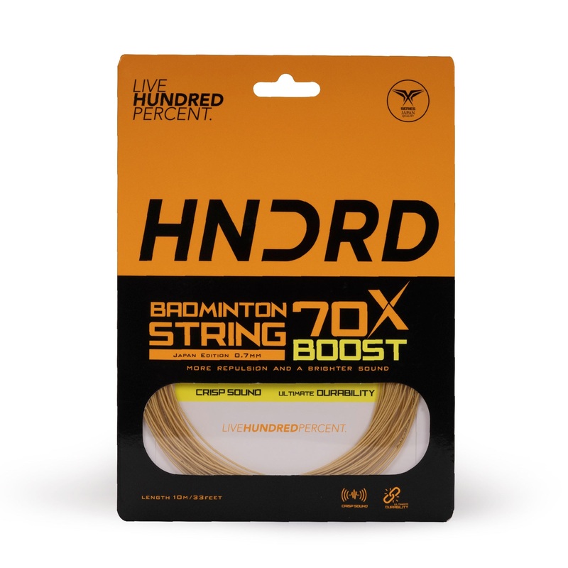 Hundred 70X Boost Badminton String HBAA-2M041-6 Ceylon Gold 10m Set