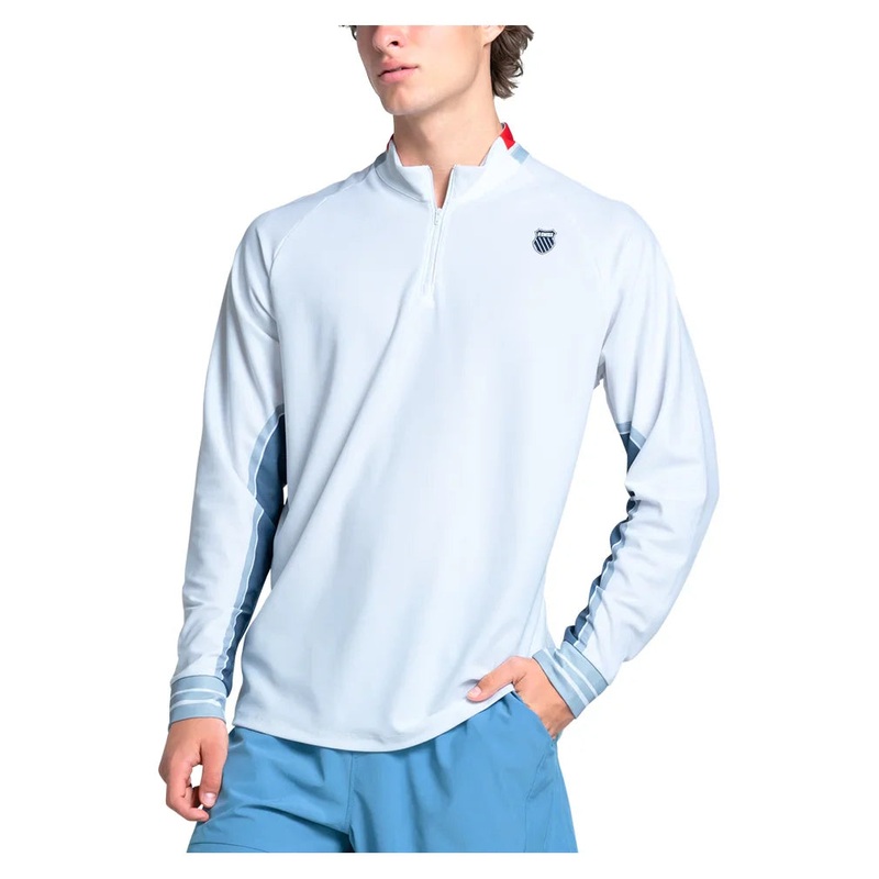 Men`s Apollo 1/4 Zip Long Sleeve Tennis Top Infinity