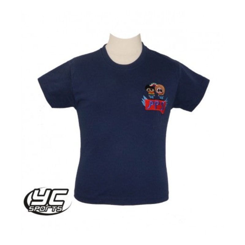 Pentrebane Primary School PE T-Shirt 3/4 NAVY