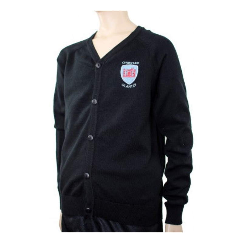Ysgol Glantaf Sixth Form Cardigan 11/12 BLACK