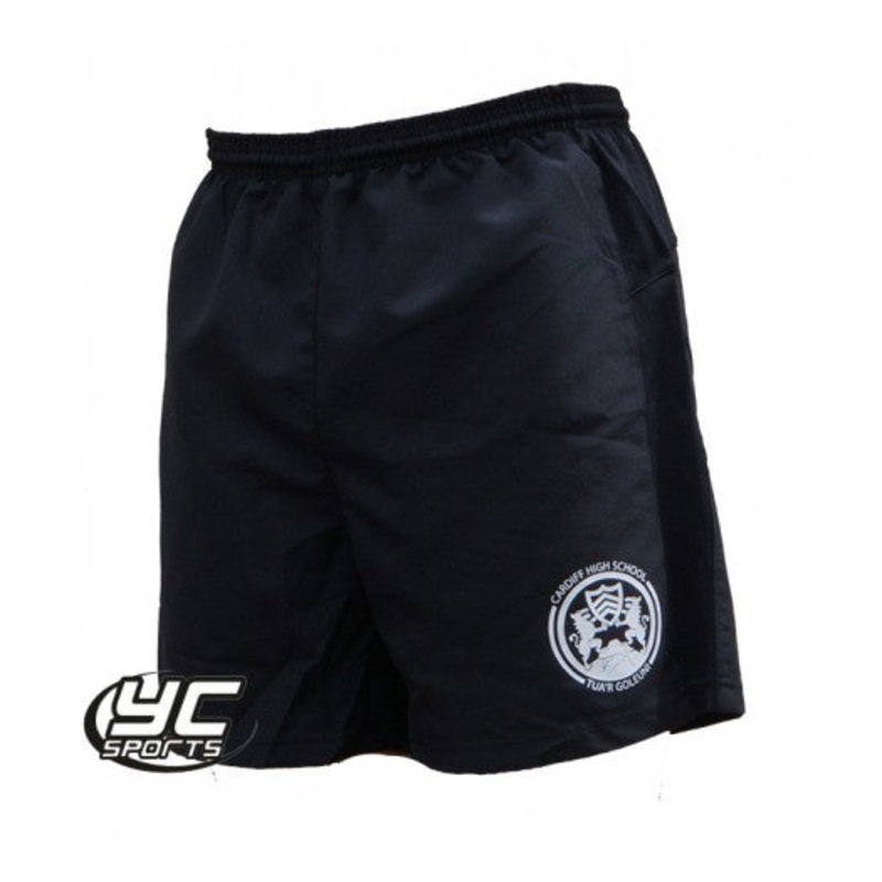Cardiff High School PE Short New JS 9/10 BLACK