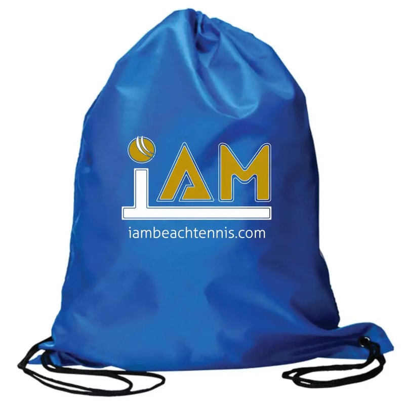 iamBeachTennis Drawstring Bag
