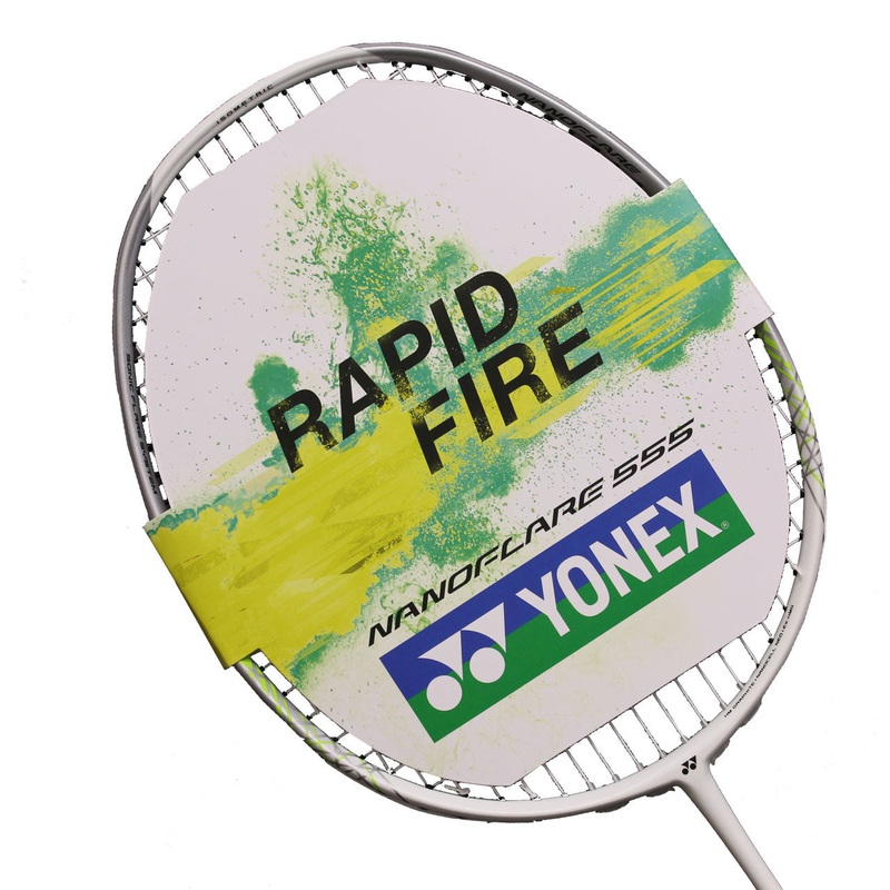 Yonex Nanoflare 555 Badminton Racket – Matte White 4UG4
