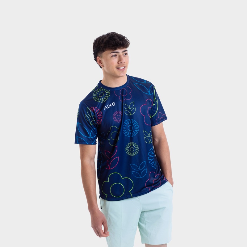 Aixo Spring Mens T Shirt Navy NAVY XXL