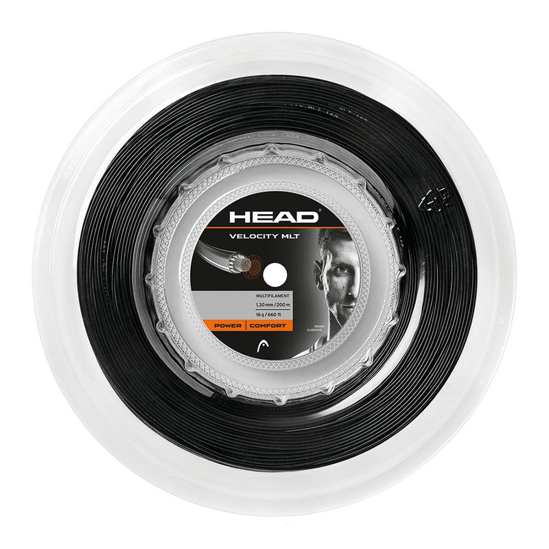 Head Velocity MLT 16/1.30 Tennis String Reel (Black)